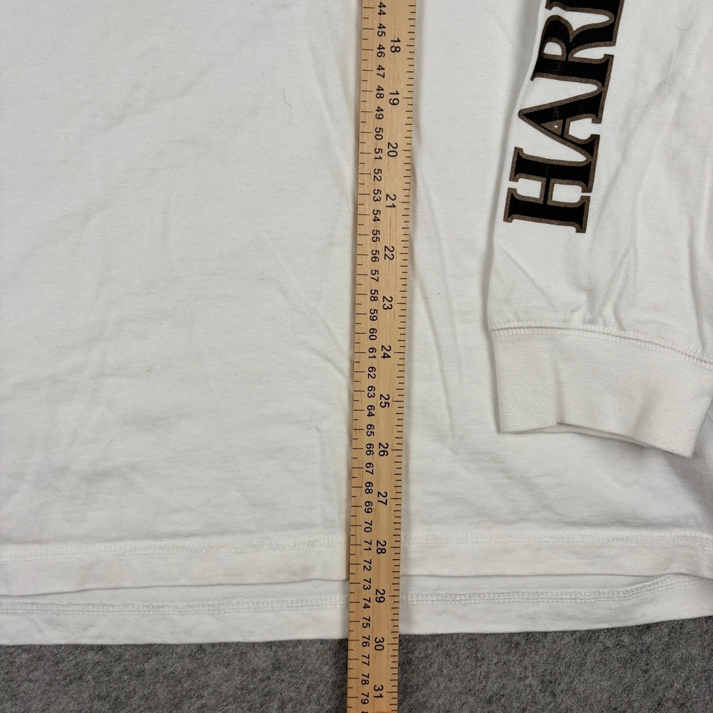 Harley Davidson Henley Shirt Mens 2XL White‎ 110th Anniversary Long Sleeve - Picture 8 of 11